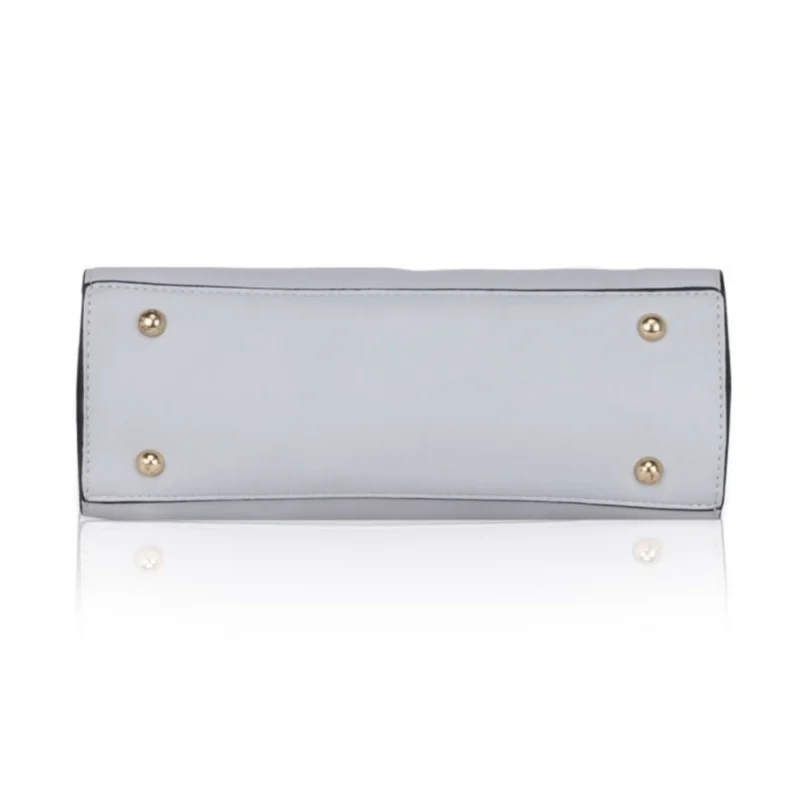 Generic Women's Faux Leather Solid Handbag (Blue) - Image 2
