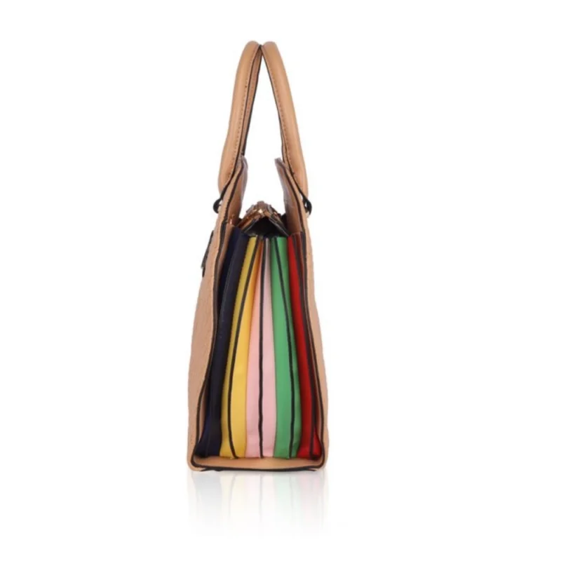 Generic Women's Faux Leather Printed Adjustable Long Belt Handbag (Brown) - Image 5