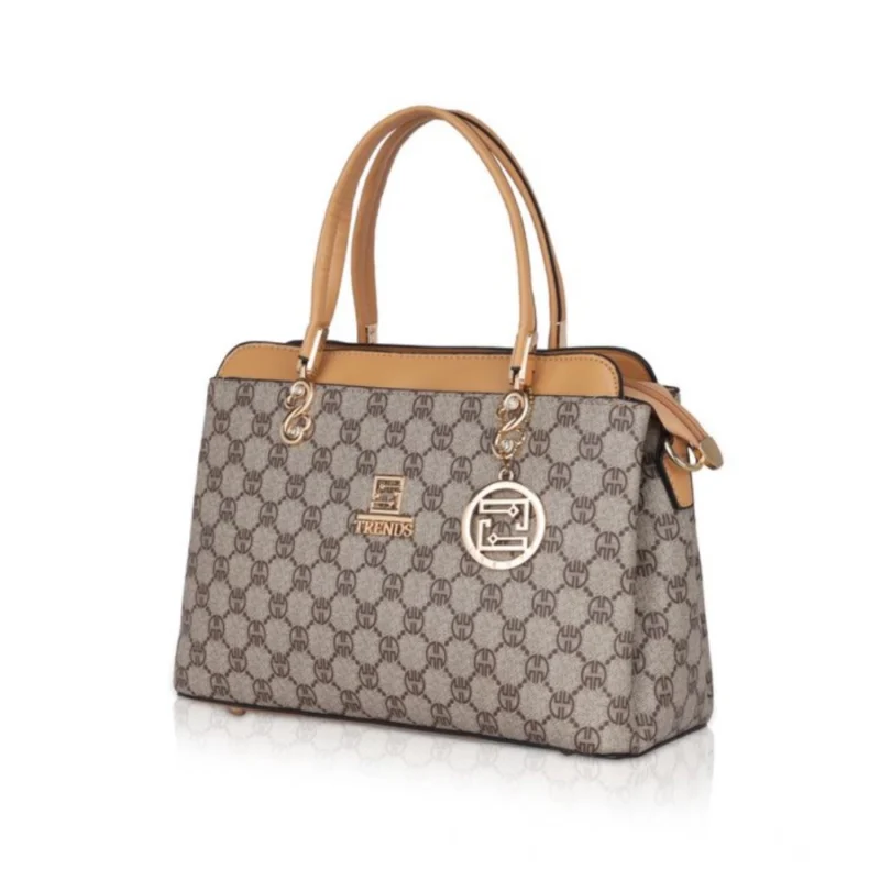 Generic Women's Faux Leather Printed Handbag (Camel) - Image 6