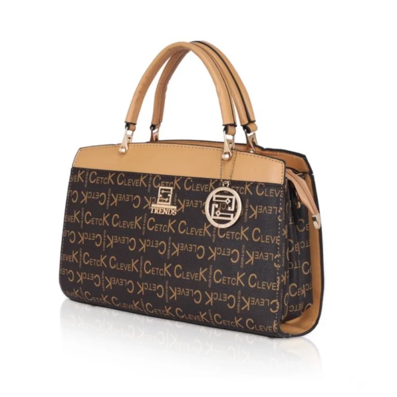 Generic Women's Faux Leather Printed Handbag (Camel) - Image 6