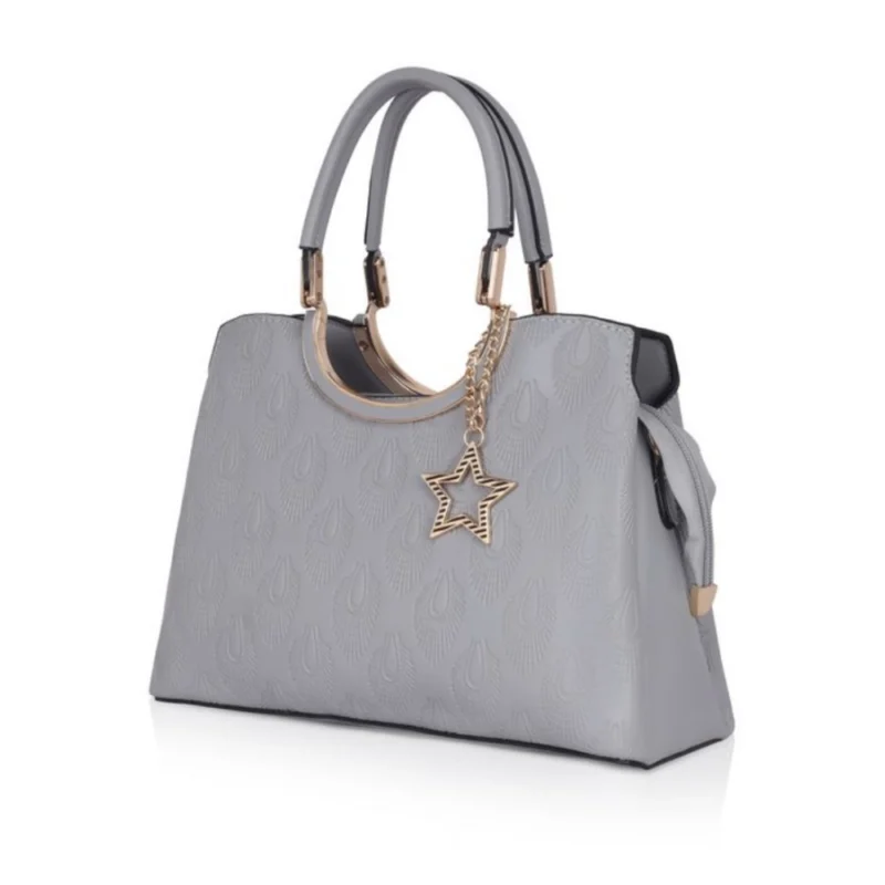 Generic Women's Faux Leather Printed Adjustable Long Belt Handbag (Grey) - Image 6