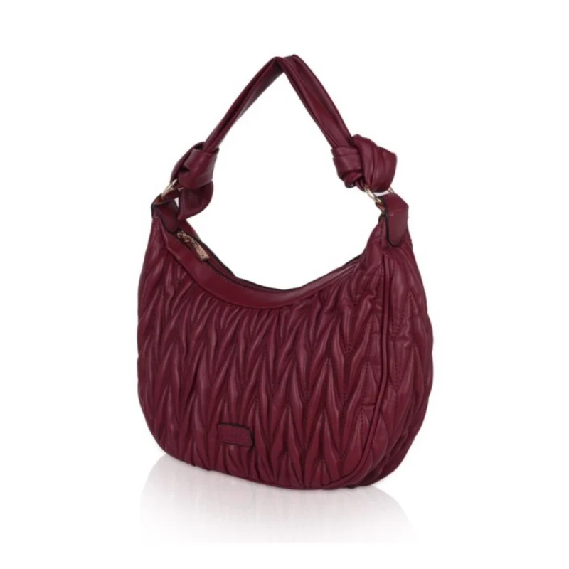 Generic Women's Faux Leather Textured Handbag (Red) - Image 6