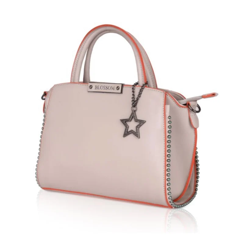 Generic Women's Faux Leather Metal Beads Handbag (Khaki) - Image 6