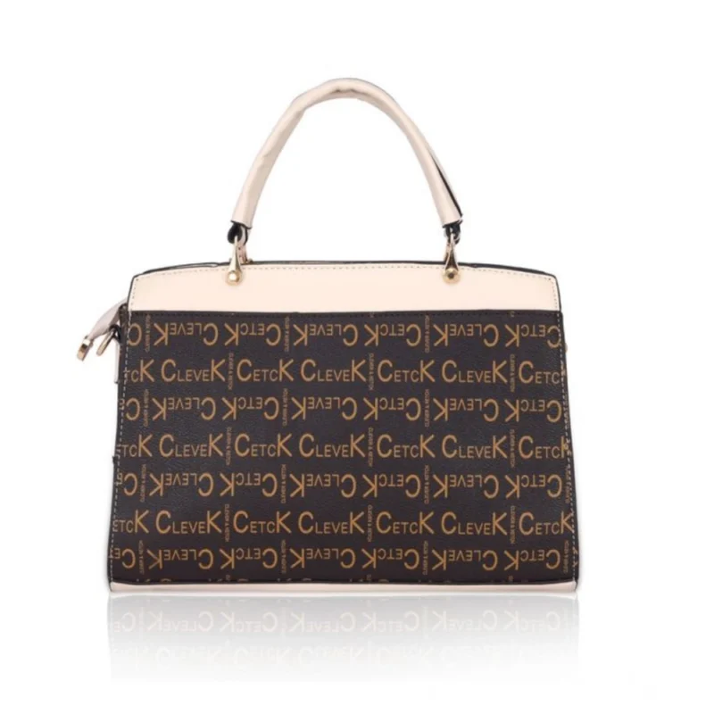 Generic Women's Faux Leather Printed Handbag (Beige) - Image 6