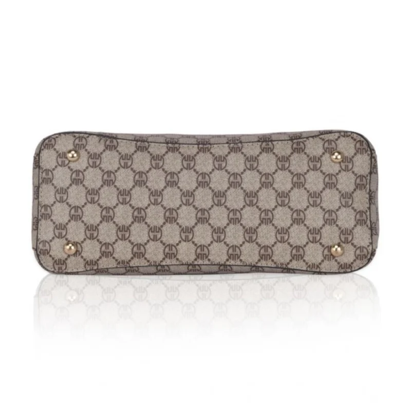 Generic Women's Faux Leather Printed Handbag (Camel) - Image 3
