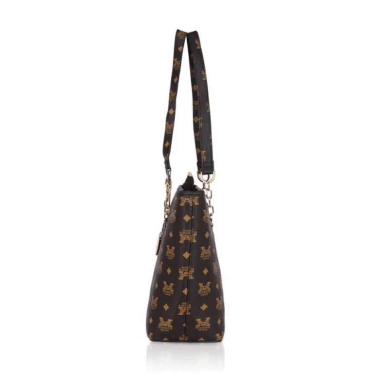 Generic Women's Faux Leather Printed Tote Bag (Brown) - Image 2