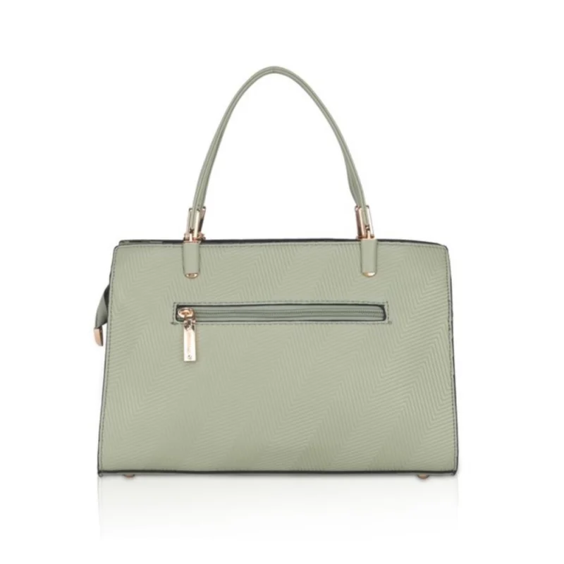 Generic Women's Faux Leather Textured Adjustable Long Belt Handbag (Green) - Image 4