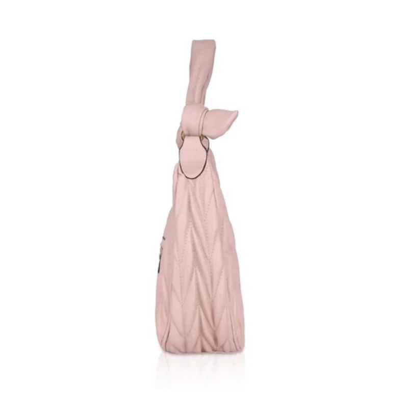 Generic Women's Faux Leather Textured Handbag (Pink) - Image 5