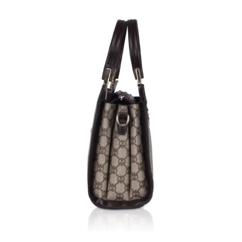 Generic Women's Faux Leather Printed Handbag (Coffee) - Image 5