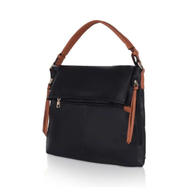 Generic Women's Faux Leather Solid Sling Bag (Black) - Image 6