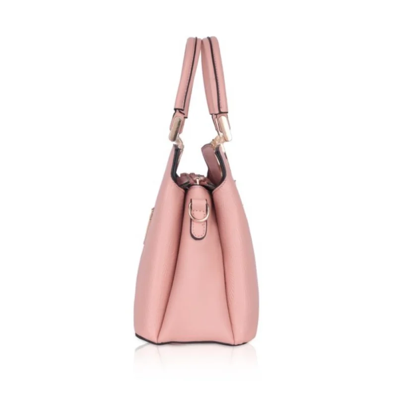 Generic Women's Faux Leather Printed Adjustable Long Belt Handbag (Pink) - Image 5