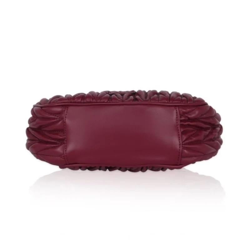 Generic Women's Faux Leather Textured Handbag (Red) - Image 3