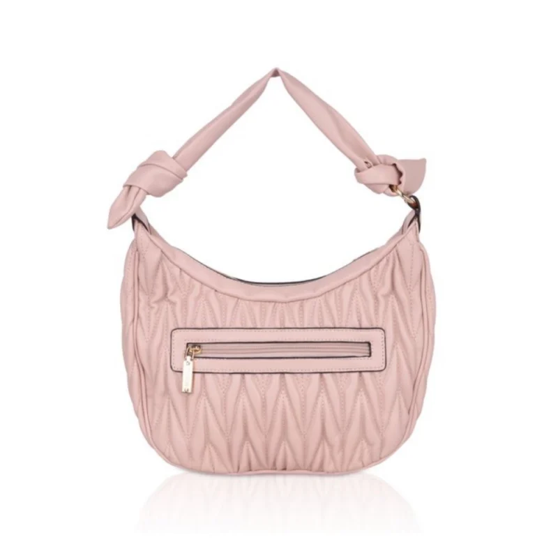 Generic Women's Faux Leather Textured Handbag (Pink) - Image 4
