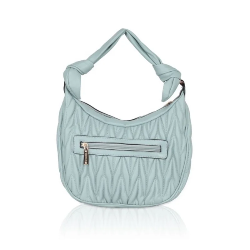 Generic Women's Faux Leather Textured Handbag (Blue) - Image 4
