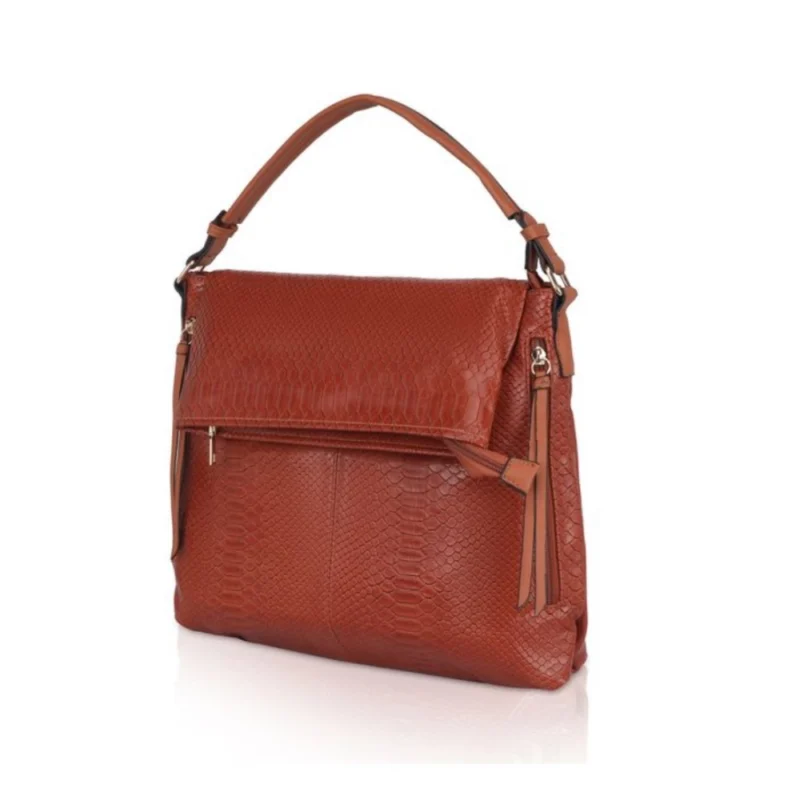 Generic Women's Faux Leather Textured Sling Bag (Brown ) - Image 6
