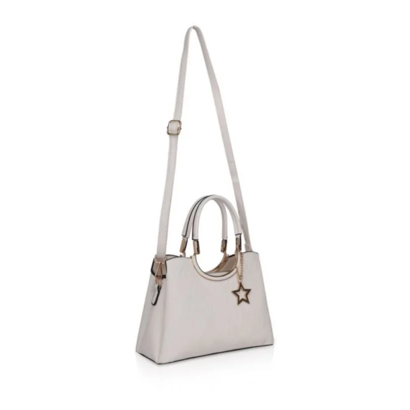 Generic Women's Faux Leather Printed Adjustable Long Belt Handbag (White) - Image 2