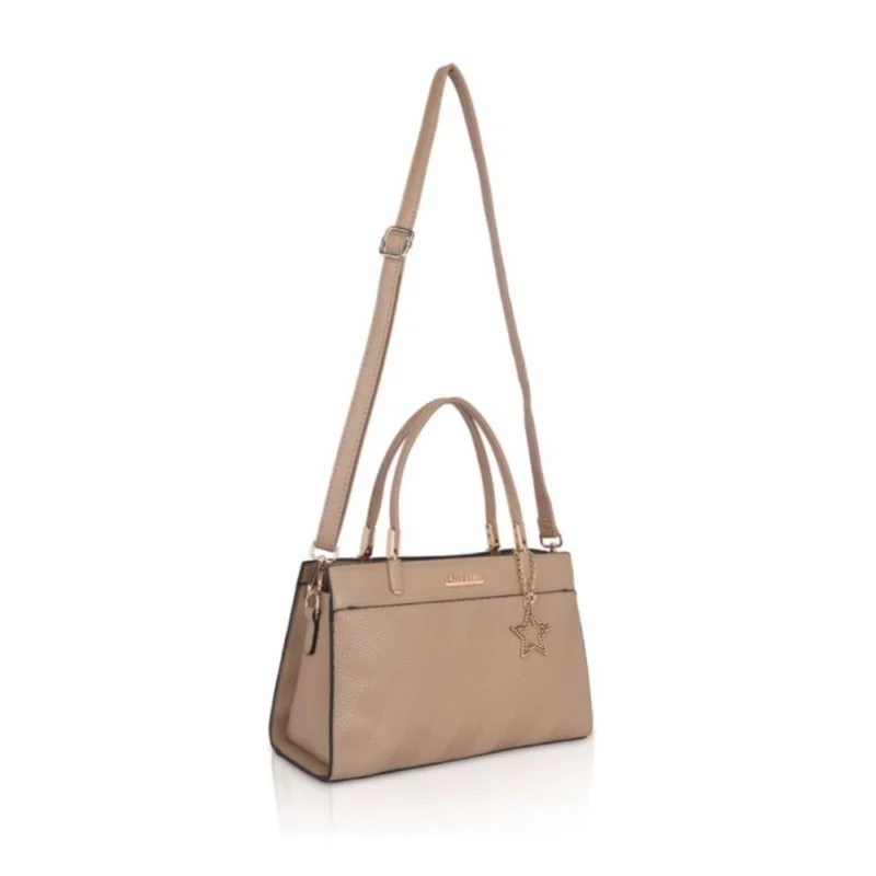 Generic Women's Faux Leather Textured Adjustable Long Belt Handbag (Khaki) - Image 2