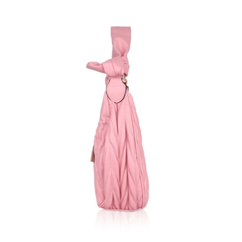 Generic Women's Faux Leather Textured Handbag (Pink) - Image 5