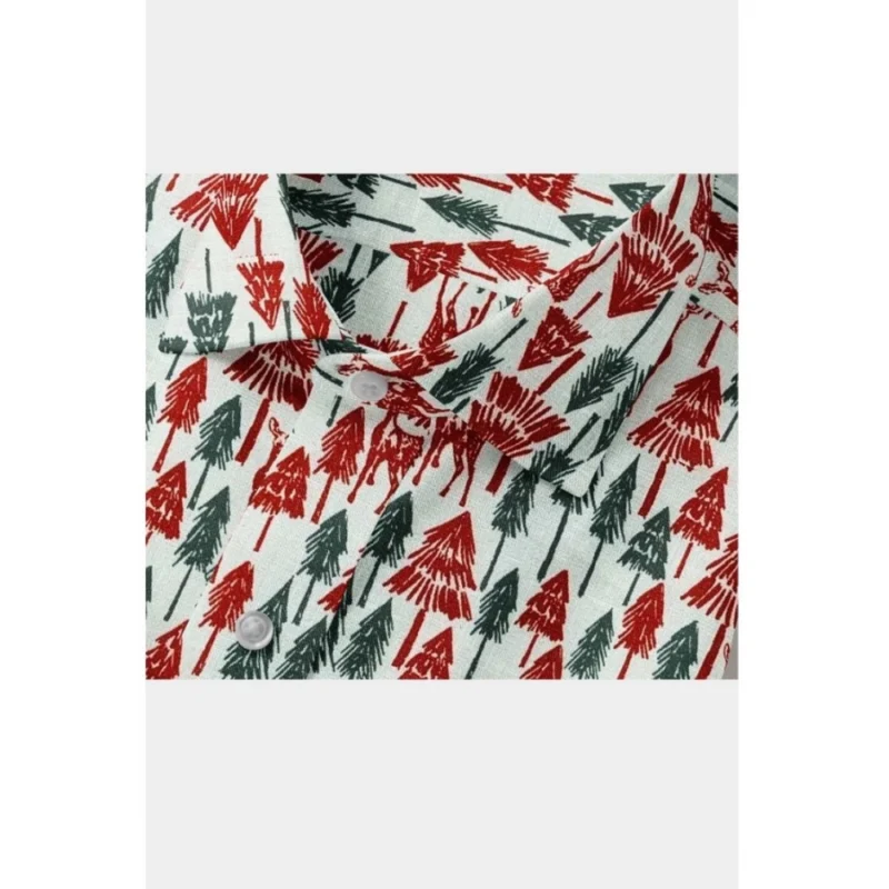Generic Men's Cotton Blended Printed Full Sleeve Shirt (Multicolor) - Image 2