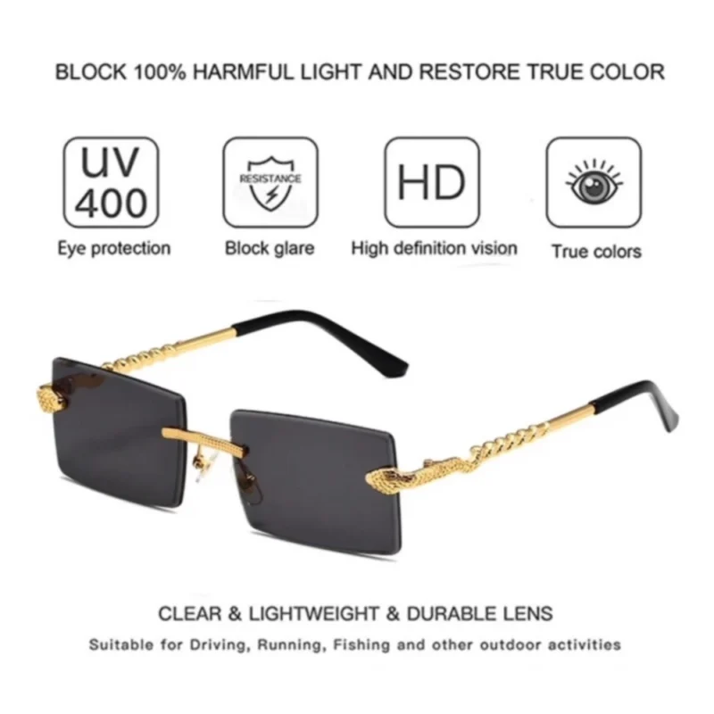 Generic Classic Unisex UV400 Protection Sunglasses (Black) - Image 2