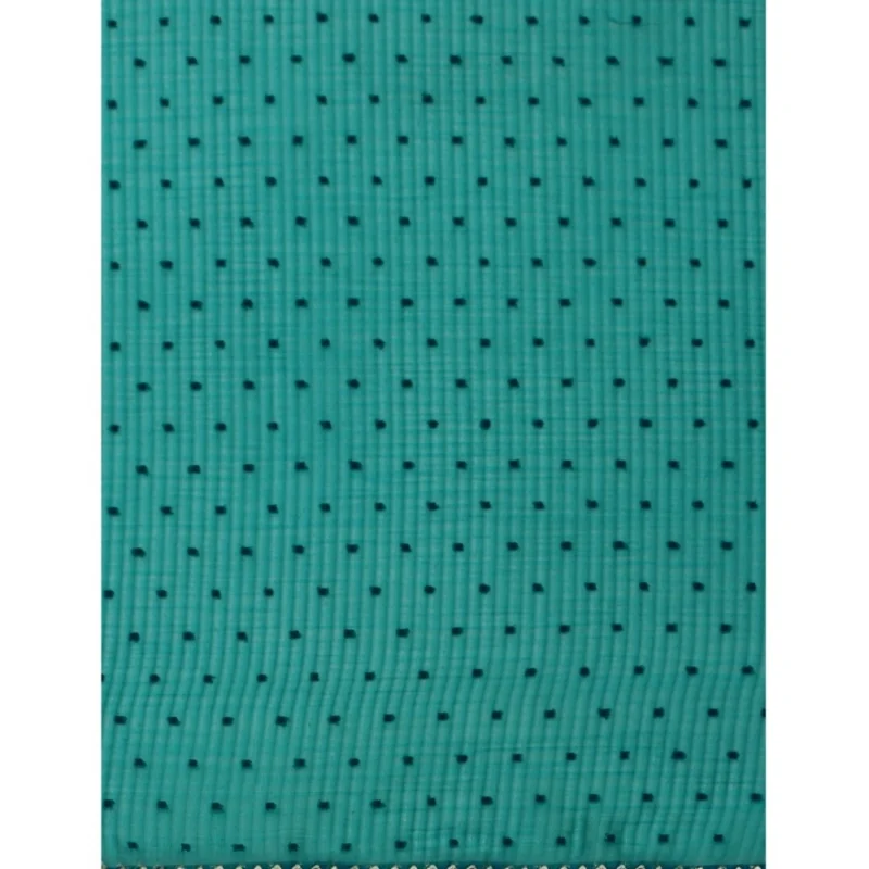 Generic Women's Silk Blend Embellished Saree With Unstitched Blouse 5.5Mtr (Blue) - Image 2
