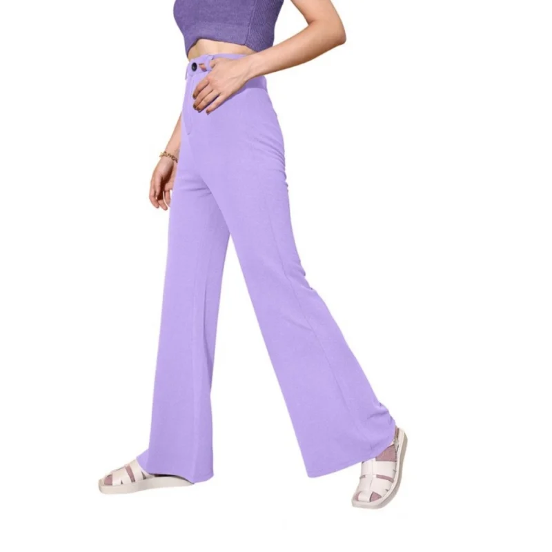Generic Women's Polyester Cow Pattern Pant (Pruple) - Image 5