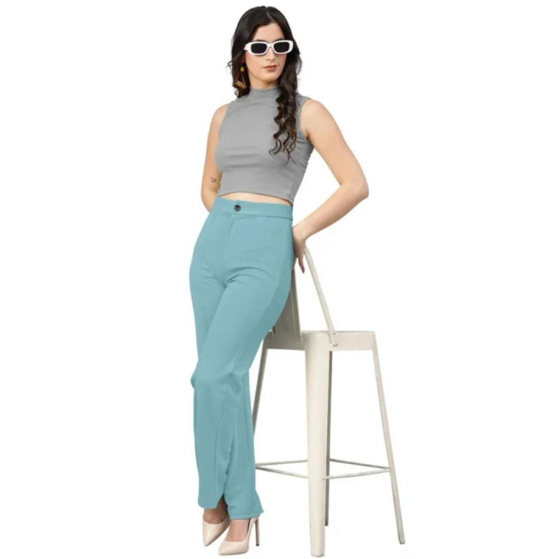 Generic Women's Polyester Cow Pattern Pant (Pista) - Image 5