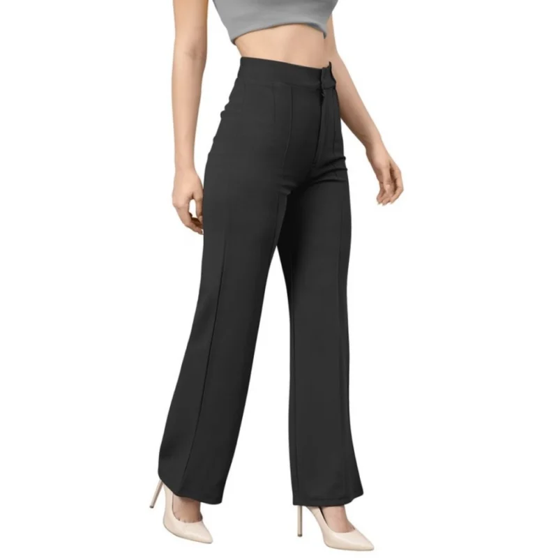 Generic Women's Polyester Cow Pattern Pant (Black) - Image 2