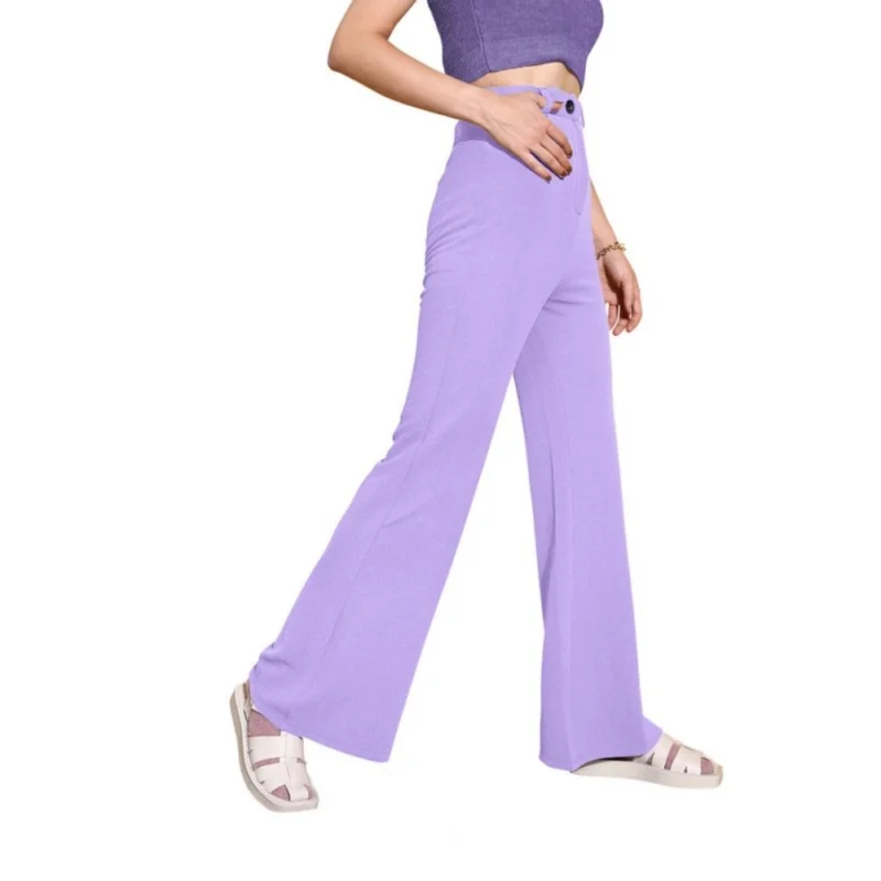 Generic Women's Polyester Cow Pattern Pant (Pruple) - Image 6