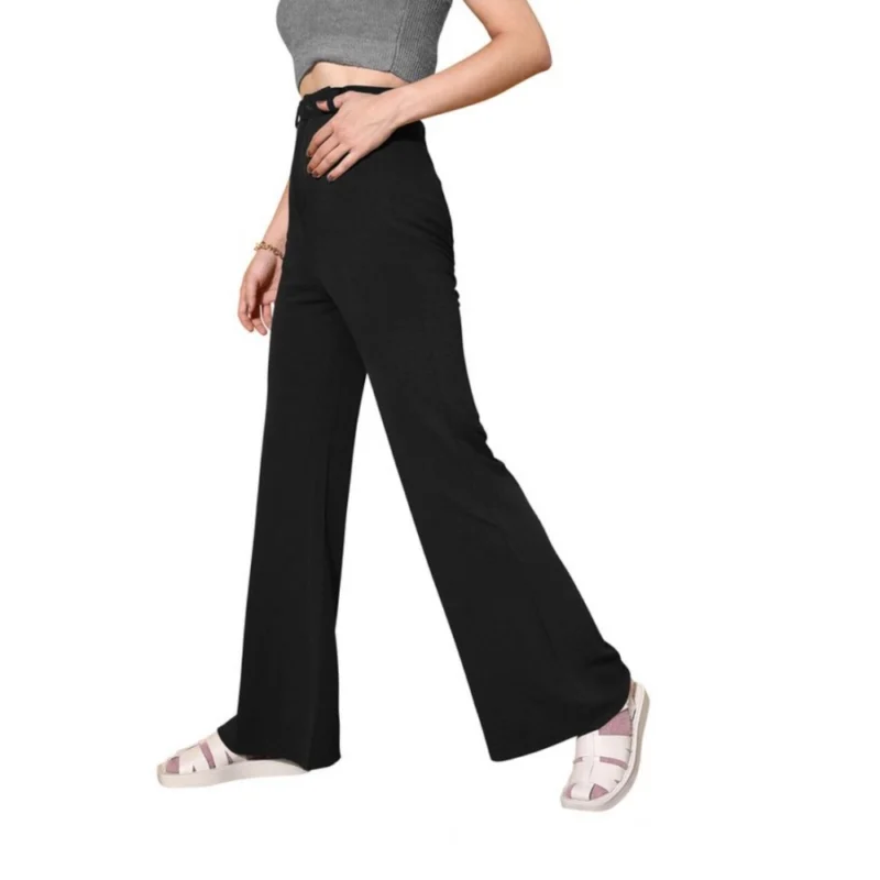 Generic Women's Polyester Cow Pattern Pant (Black) - Image 5