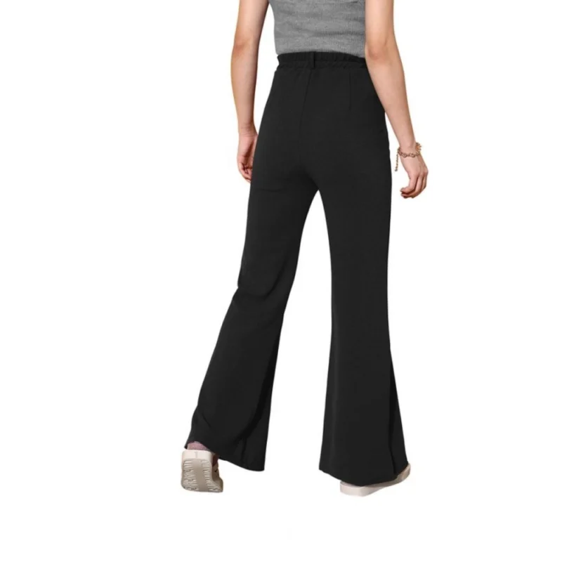 Generic Women's Polyester Cow Pattern Pant (Black) - Image 2