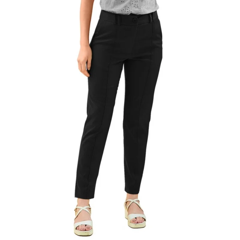 Generic Women's Polyester Solid With Pocket Pant (Black) - Image 5