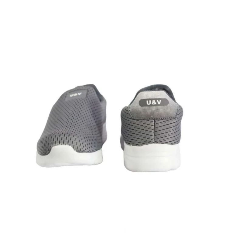 Generic Men's Casual Synthetic Leather Pull On Shoes (Grey) - Image 3