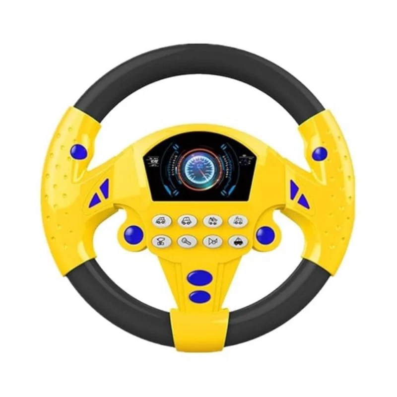 Generic Plastic Steering Wheel Driving Controller Toy (Multicolor)