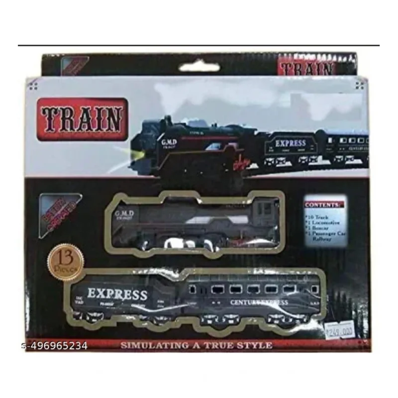 Generic Plastic Amazing Musical Classic Toy Train 13Pcs Toy Set (Multicolor) - Image 4