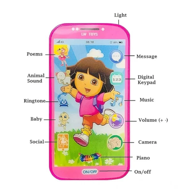 Generic Plastic Mobile Smartphone With Touch Screen And Multiple Sound Effects (Multicolor ) - Image 4