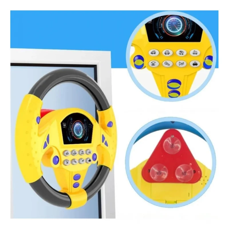 Generic Plastic Steering Wheel Driving Controller Toy (Multicolor) - Image 4