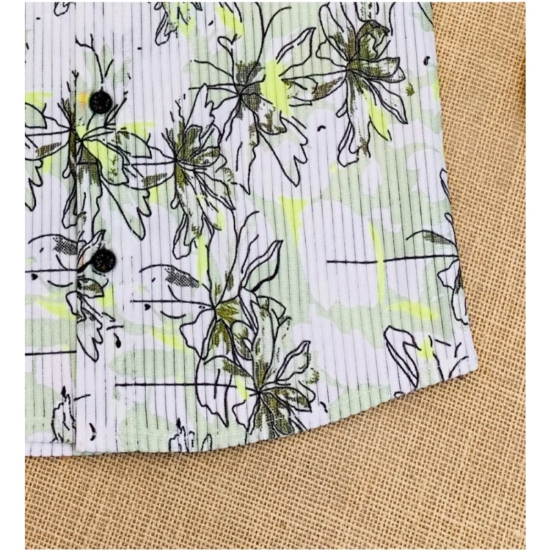 Generic Boy's Cotton Blend Printed Short Sleeve Shirt (MultiColor) - Image 3