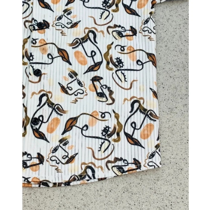 Generic Boy's Cotton Blend Printed Short Sleeve Shirt (MultiColor) - Image 3
