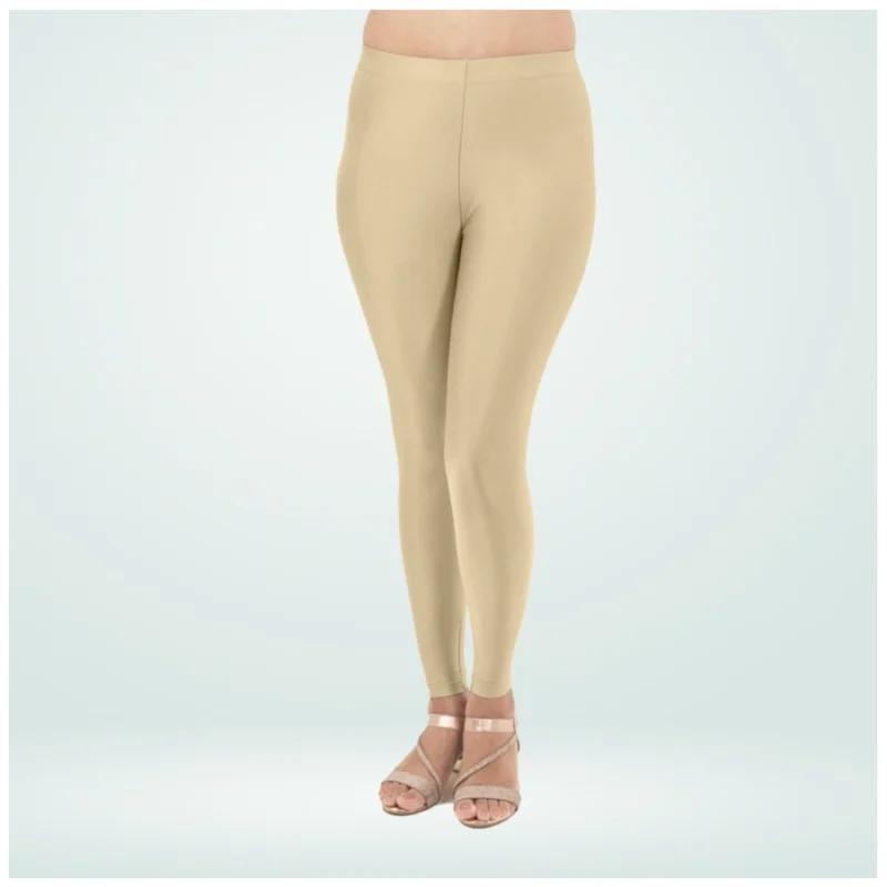 Generic Women's Cotton Blended Solid Shimmer Ankle leggings (New Skin) - Image 4