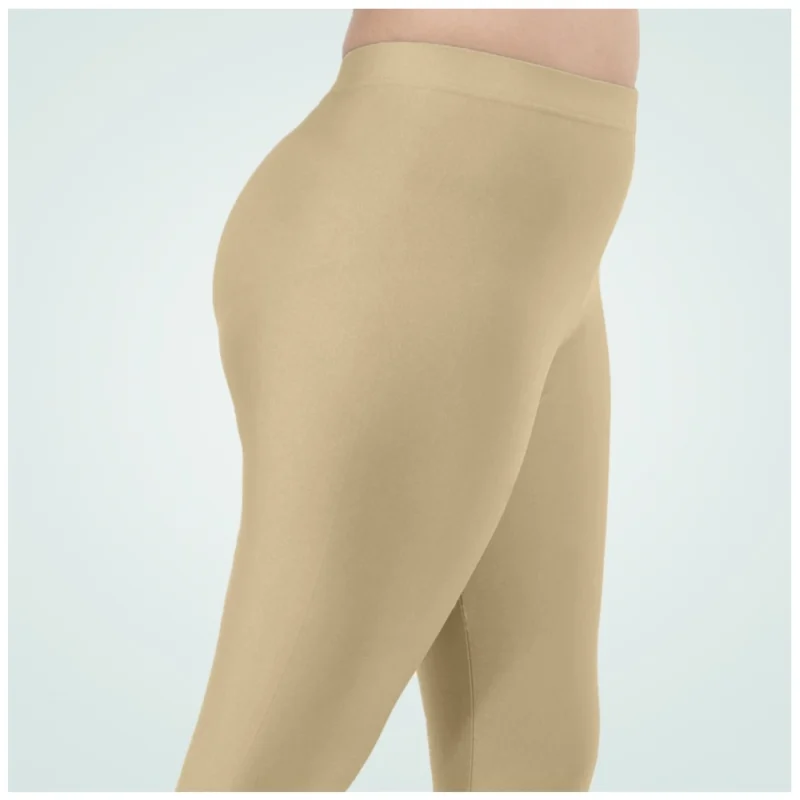 Generic Women's Cotton Blended Solid Shimmer Ankle leggings (New Skin) - Image 5