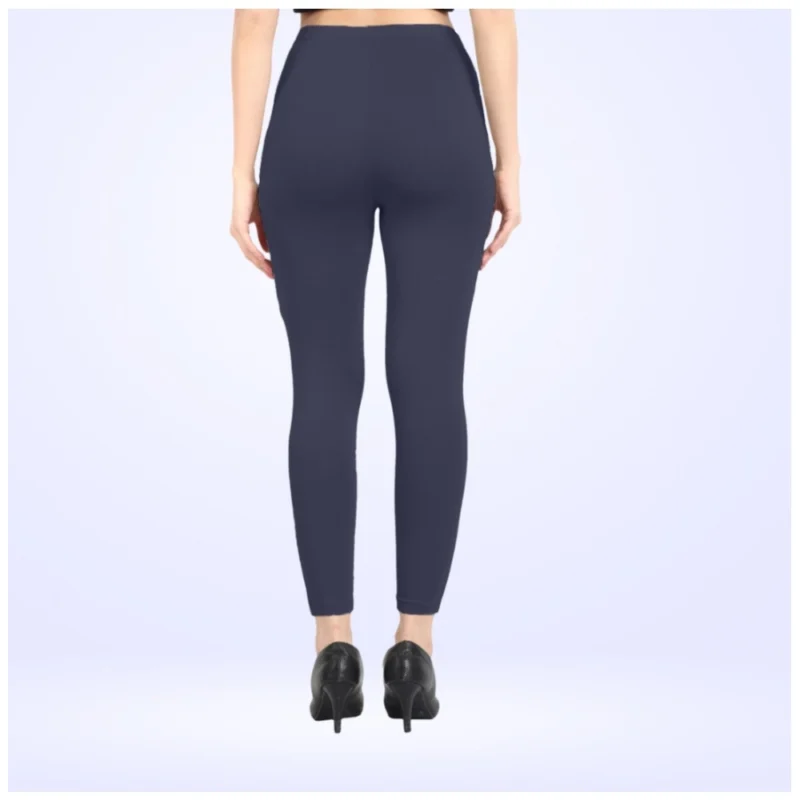Generic Women's Cotton Blended Solid Ankle legging (Navy) - Image 4