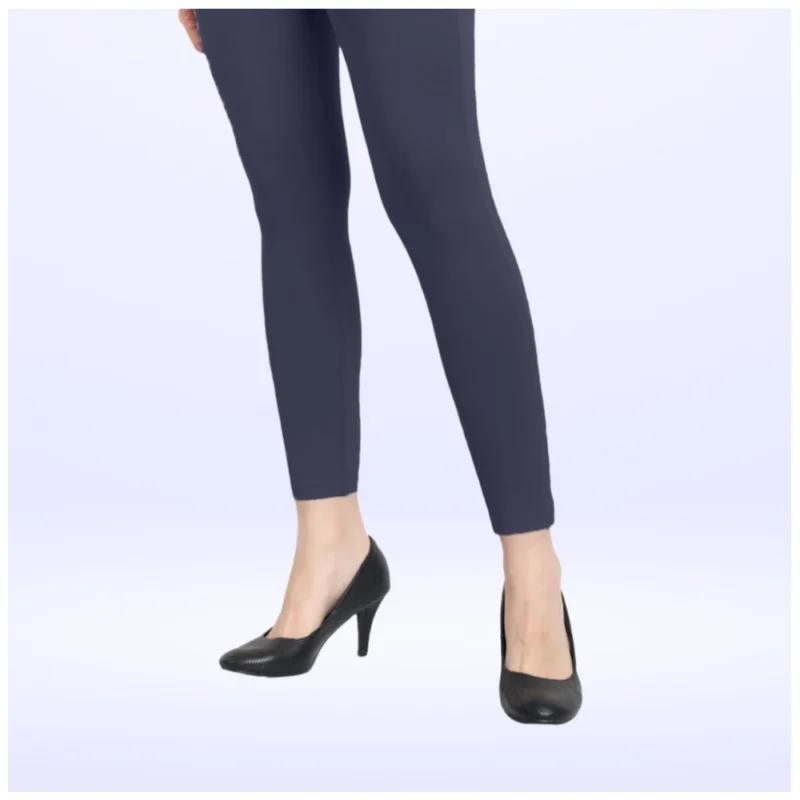 Generic Women's Cotton Blended Solid Ankle legging (Navy) - Image 3
