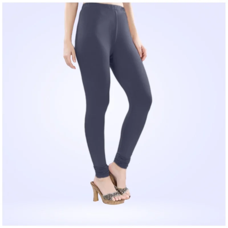 Generic Women's Cotton Blended Solid Churidar leggings (Navy) - Image 5