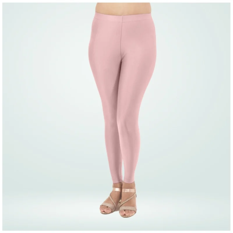 Generic Women's Cotton Blended Solid Shimmer Ankle leggings (Onion) - Image 4