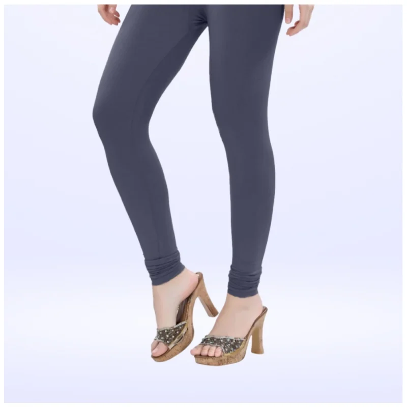 Generic Women's Cotton Blended Solid Churidar leggings (Navy) - Image 3