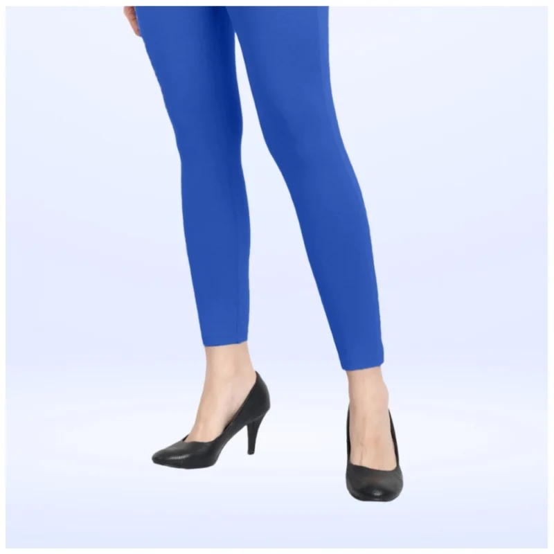 Generic Women's Cotton Blended Solid Ankle legging (Royal Blue) - Image 3