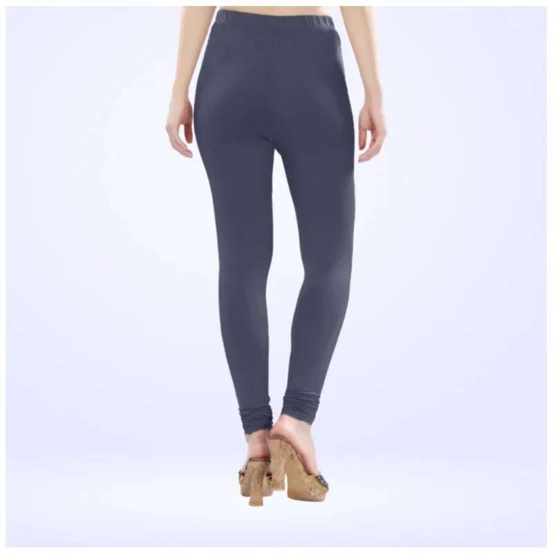 Generic Women's Cotton Blended Solid Churidar leggings (Navy) - Image 4