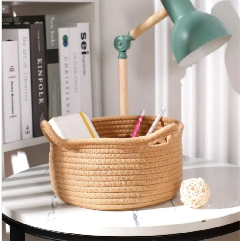 Generic Cotton Cat Basket Inch Pack of 1 Storage Basket For Clothes (Beige) - Image 2