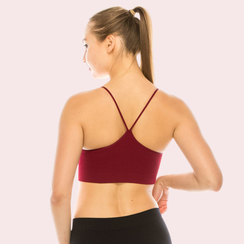 Luxurious Lightweight Criss Cross Sports Bra Pack of 2 - Image 3